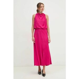 Dkny rochie culoarea roz, midi, drept, P4JBAZ22 imagine