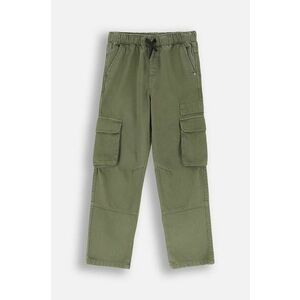 Coccodrillo pantaloni de bumbac pentru copii culoarea verde, neted, GRUNGE SWAMP BOY JUNIOR imagine