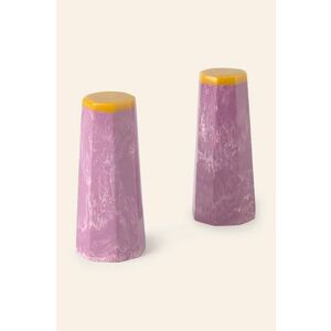 Calma House shaker de sare și piper Mango 3, 3 x 8 cm culoarea violet imagine