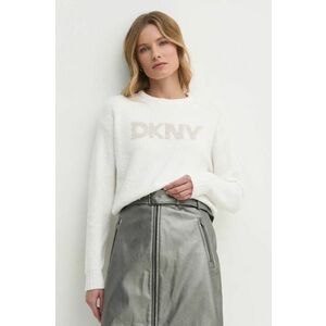 Dkny pulover femei, culoarea bej, DJ4R0424 imagine