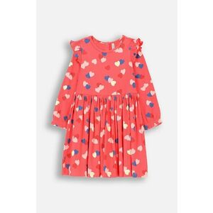 Coccodrillo rochie din bumbac pentru copii culoarea roz, mini, evazati, HEARTS GIRL KIDS imagine