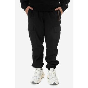 Billionaire Boys Club pantaloni de bumbac culoarea negru, cu fit cargo B23109-BLACK imagine