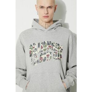 Billionaire Boys Club hanorac de bumbac Duck Camo Arch Logo Popover bărbați, culoarea gri, cu glugă, cu imprimeu, B23432 imagine