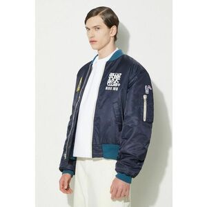 Billionaire Boys Club geaca bomber Outerbanks Bomber barbati, culoarea albastru marin, de tranzitie, B24202 imagine