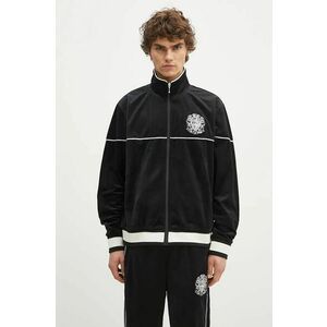 Billionaire Boys Club bluză din velur Velour Track Top culoarea negru, cu imprimeu, B24342 imagine