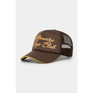 Billionaire Boys Club șapcă Script Trucker Cap culoarea maro, cu imprimeu, B24470 imagine