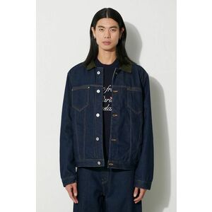 Drôle de Monsieur geacă din denim La Veste Jean Brut bărbați, culoarea bleumarin, de tranziție, oversized, C-JT137-CO084-NY imagine