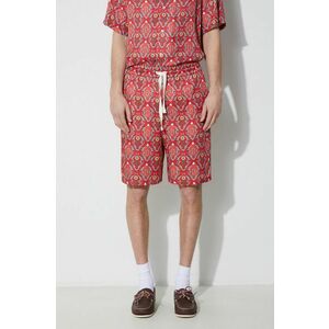 Drôle de Monsieur pantaloni scurți Le Short Ornements bărbați, culoarea roșu, D-BS135-VI008-RD imagine