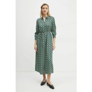 Marc O'Polo rochie culoarea verde, midi, drept, 500120821033 imagine