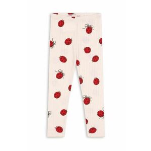 Konges Sløjd leggins din bumbac pentru copii MINNIE LADYBUG PANTS GOTS culoarea bej, modelator, KS102206 imagine