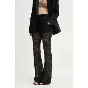 A.L.C. pantaloni femei, culoarea negru, evazati, high waist, 2PANT01112 imagine