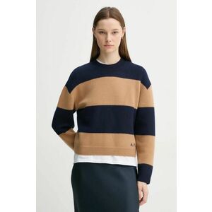 A.P.C. pulover de lana pull penny femei, culoarea albastru marin, cu turtleneck, WVBDL.F23370 imagine