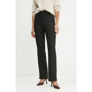 Morgan pantaloni PFIBY.F femei, culoarea negru, lat, high waist, PFIBY.F imagine