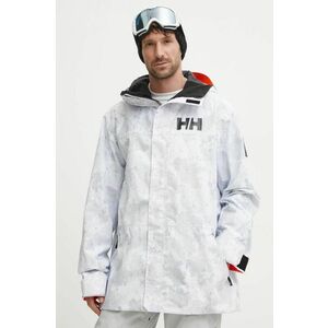 Helly Hansen geaca de schi ULLR D Shell Graphic culoarea gri, 66046 imagine