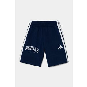 adidas pantaloni scurți din bumbac pentru copii culoarea albastru marin, talie reglabila, JM2439 imagine