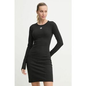 adidas Originals rochie culoarea negru, mini, mulata, IY9657 imagine