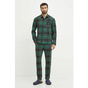 United Colors of Benetton pijamale de bumbac culoarea verde, modelator, 43UL4P00A imagine