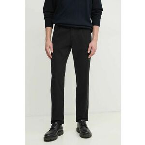 Boss Orange pantaloni barbati, culoarea negru, drept, 50529308 imagine