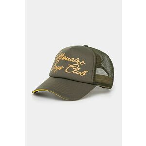 Billionaire Boys Club șapcă Script Trucker Cap culoarea verde, cu imprimeu, B24470 imagine