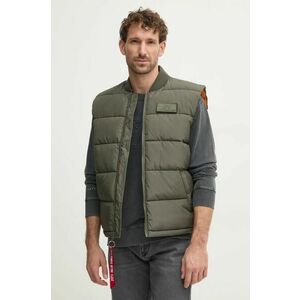 Alpha Industries vestă Puffer Vest bărbați, culoarea verde, de tranziție 118109.142-green imagine