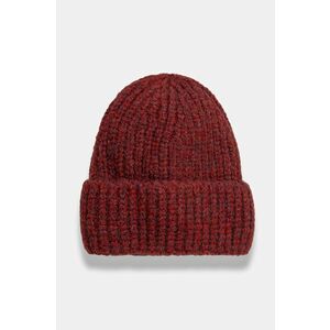 Answear Lab caciula culoarea bordo, din tricot gros imagine