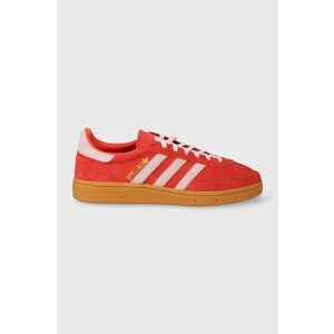 adidas Originals sneakers din piele întoarsă Handball Spezial culoarea roșu, IE5894 imagine