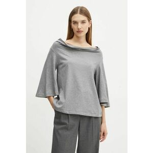 By Malene Birger tricou din bumbac BRYAR femei, culoarea gri, 102155 imagine