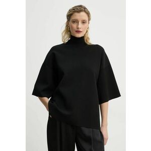 Theory pulover femei, culoarea negru, light, cu turtleneck, O1116707 imagine