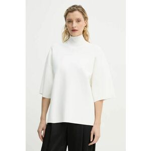 Theory pulover femei, culoarea bej, light, cu turtleneck, O1116707 imagine