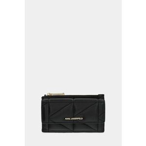 Karl Lagerfeld portofel de piele femei, culoarea negru, A1W32062 imagine