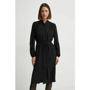 Boss Orange rochie culoarea negru, mini, drept, 50519467 imagine