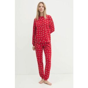 United Colors of Benetton pijama femei, culoarea rosu, 38DK3P03L imagine