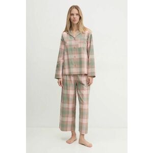 United Colors of Benetton pijamale de bumbac culoarea verde, bumbac, 4YMS3P00N imagine