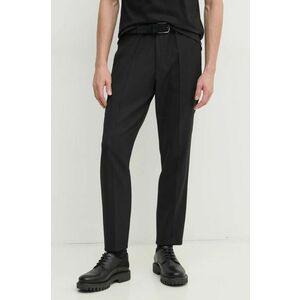 BOSS pantaloni barbati, culoarea negru, cu fason chinos, 50534883 imagine