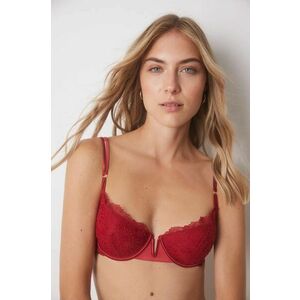 women'secret sutien RED XMAS LA VECINA RUBIA culoarea rosu, dantela, neted, 7918837.838.839 imagine