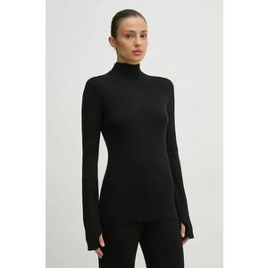 United Colors of Benetton pulover femei, culoarea negru, light, cu turtleneck, 1194D203F imagine