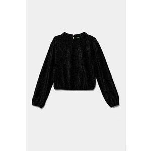 United Colors of Benetton longsleeve copii culoarea negru, 3JTPC10L2 imagine