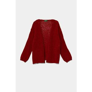 United Colors of Benetton cardigan din amestec de lana culoarea rosu, 136QC601M imagine