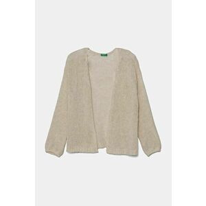 United Colors of Benetton cardigan din amestec de lana culoarea bej, 136QC601M imagine