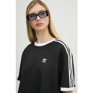 adidas Originals tricou 3S LOOSE CROP T femei, culoarea negru, JC8149 imagine