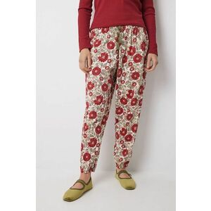 women'secret pantaloni pijama bumbac MIX AND MATCH LOVE ACTUALLY culoarea rosu, bumbac, 3708464 imagine