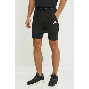 adidas Performance pantaloni scurți de antrenament Gym+ culoarea negru, JE5665 imagine