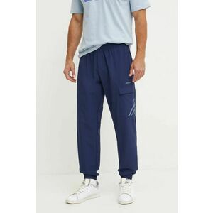 adidas Originals pantaloni barbati, culoarea albastru marin, neted, IW3259 imagine