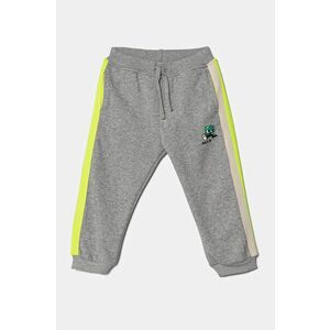 United Colors of Benetton pantaloni de trening pentru copii culoarea gri, modelator, 3J73GF04G imagine