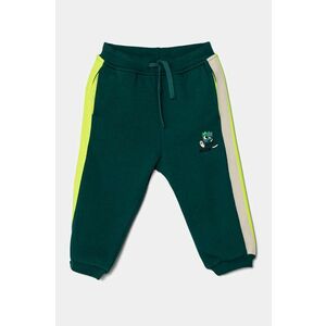 United Colors of Benetton pantaloni de trening pentru copii culoarea verde, modelator, 3J73GF04G imagine