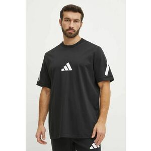 adidas tricou din bumbac Z.N.E. bărbați, culoarea negru, cu imprimeu, JC7920 imagine