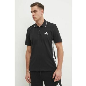 adidas polo de bumbac Essentials culoarea negru, modelator, JE6380 imagine