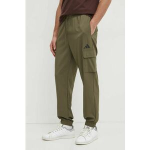 adidas pantaloni Essential barbati, culoarea verde, neted, JD1824 imagine