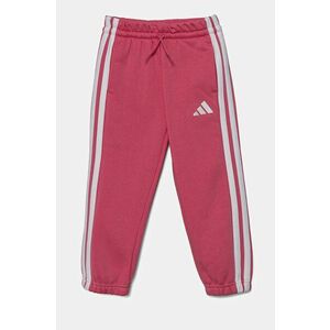 adidas pantaloni de trening pentru copii culoarea roz, cu imprimeu, JE1402 imagine