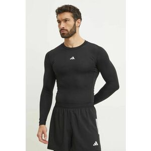 adidas Performance mânecă lungă de antrenament Techfit culoarea negru, cu imprimeu, JE6702 imagine